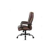 Boss Office Products Big and Tall B991-BB Double Plush Leather Office Chair, Brown